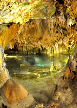 photo:  Cave inside Indian Echo caverns