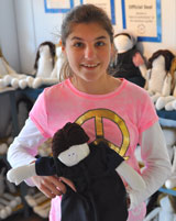photo:  Lauren and Amish doll