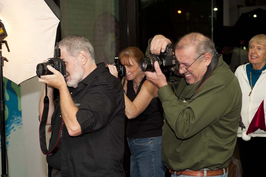 photo:  club members taking photos