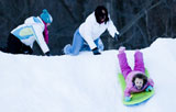 photo:  Kids sleigh riding