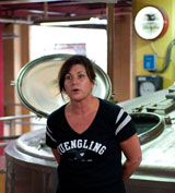 photo:  Tour guide on Yuengling tour