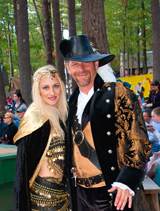 photo:  Handsome couple in period costume